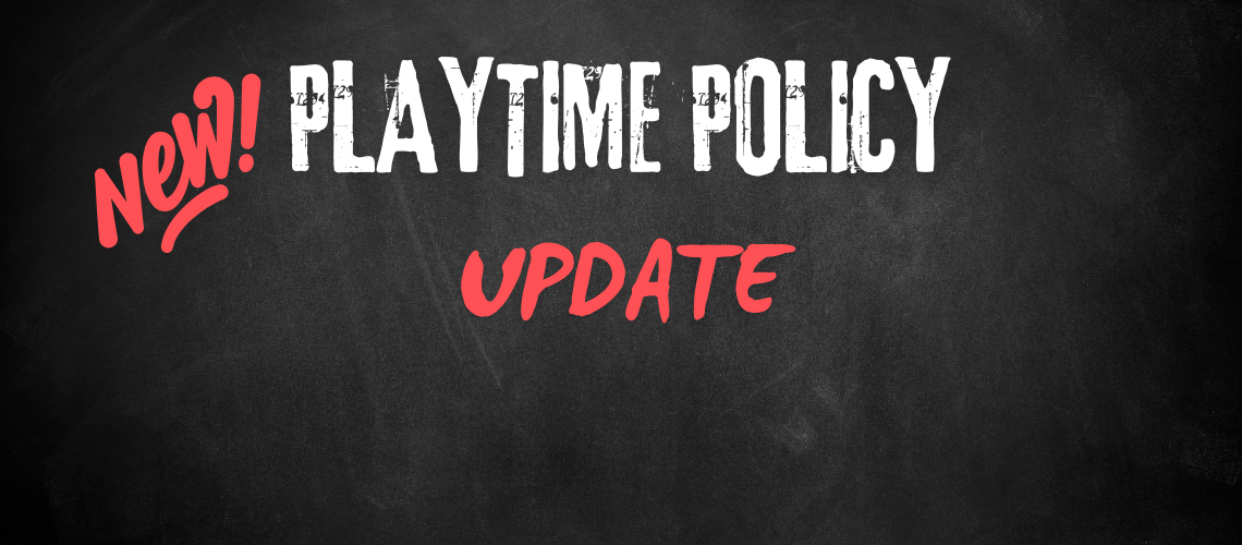 New Rec Div. Playtime Policy